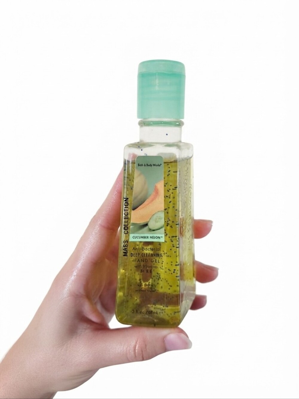 Vintage 90s Bath & Body Works Cucumber Melon Anti-Bacterial Hand Gel Sanitizer